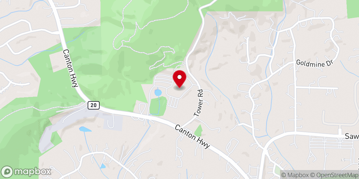Map showing location of Cumming First United Methodist Preschool