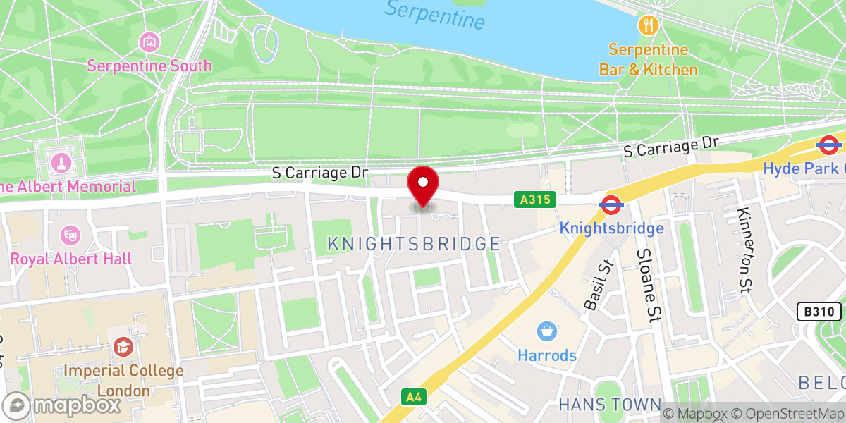 Map showing location of Westminster Synagogue