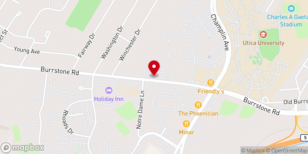 Map showing location of Our Lady of the Rosary