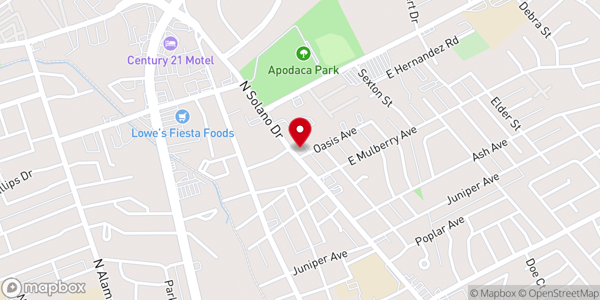 Map showing location of River of Life United Pentecostal Church