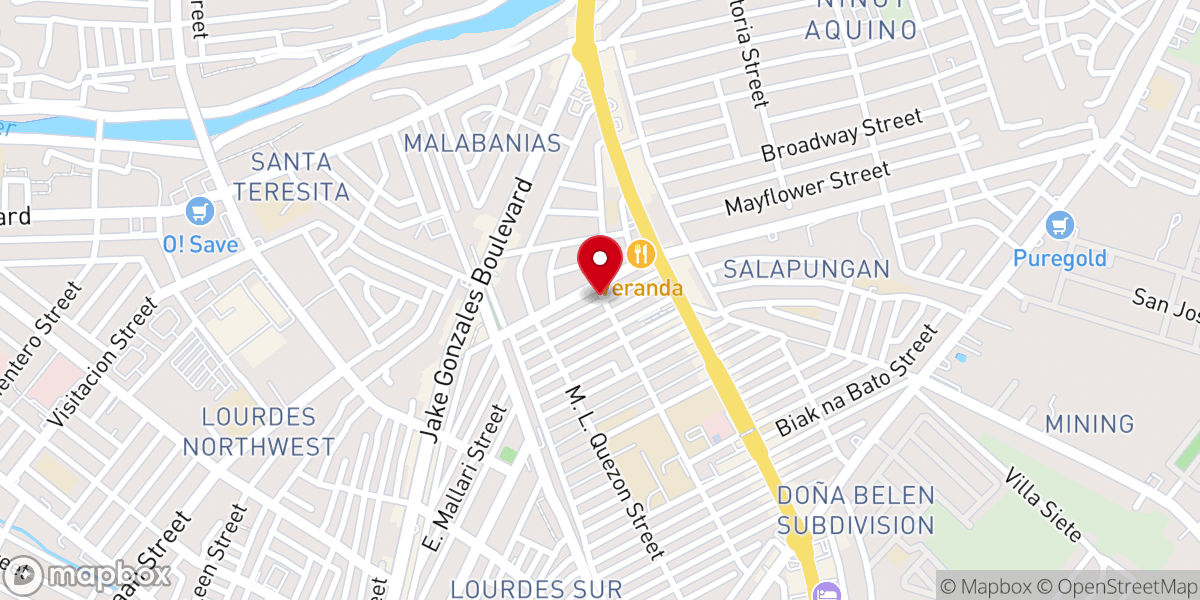 Map showing location of Church So Blessed - Angeles City
