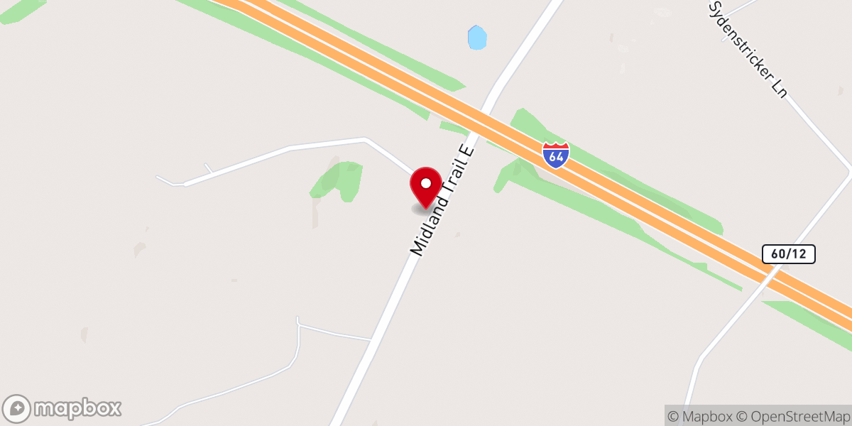 Map showing location of Calvary United Methodist Church