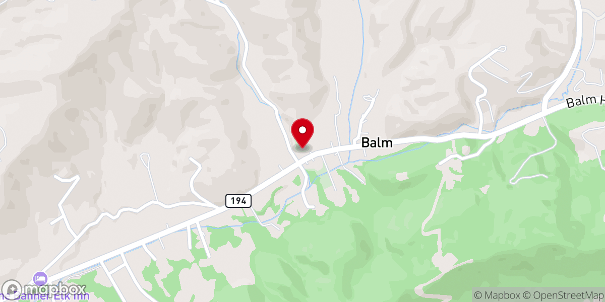 Map showing location of Mt Calvary Baptist Church
