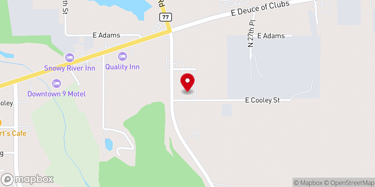 Map showing location of Child Protective Services