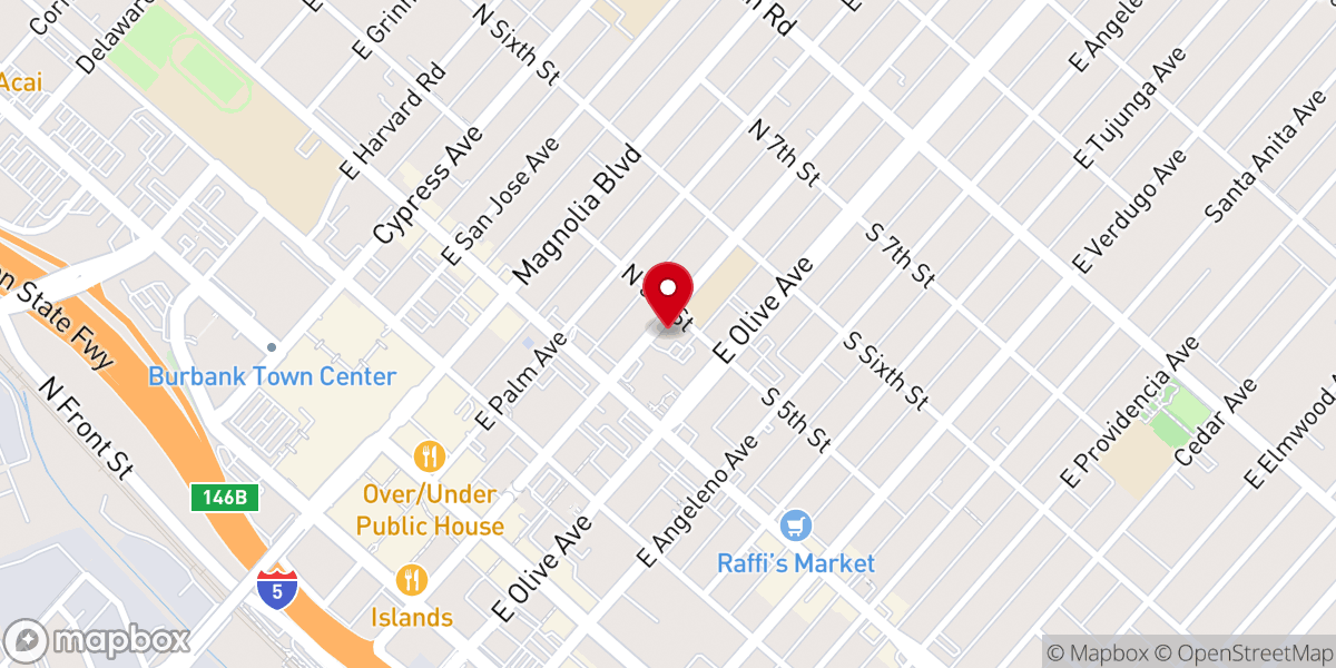 Map showing location of St. Robert Bellarmine Church