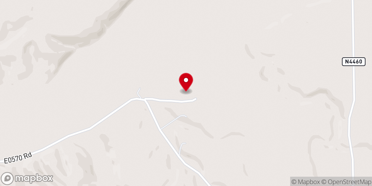 Map showing location of Snake Creek Church