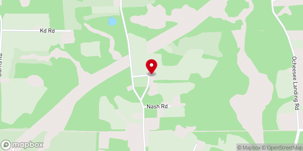 Map showing location of St Rose Ame Church