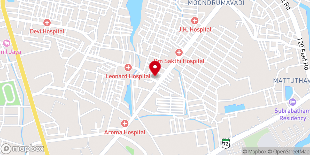Map showing location of Our Lady of Lourdes Shrine