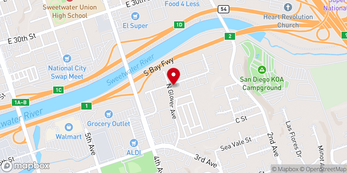 Map showing location of Family Revival Church