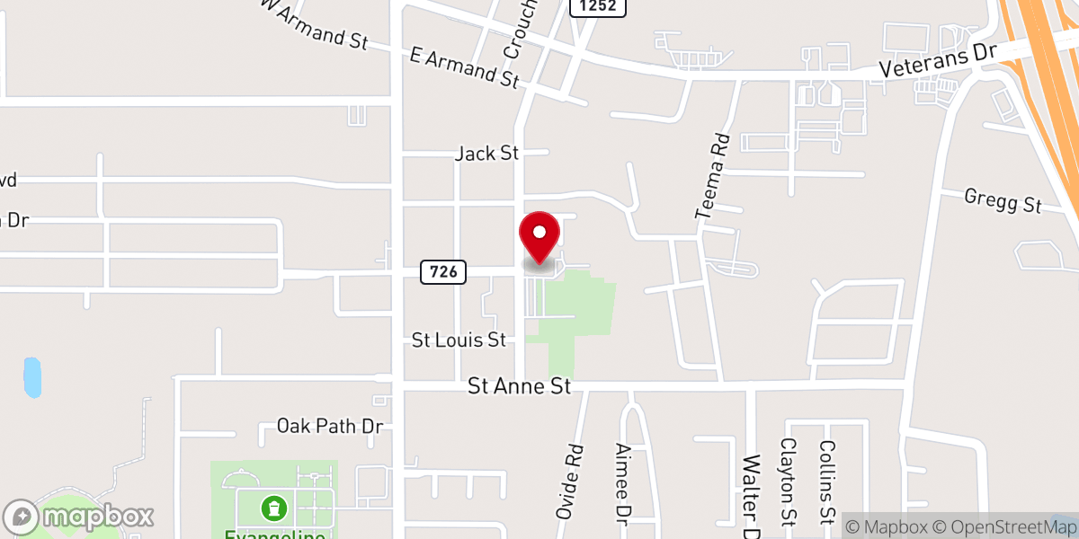 Map showing location of St Peter Catholic Church Bookstore