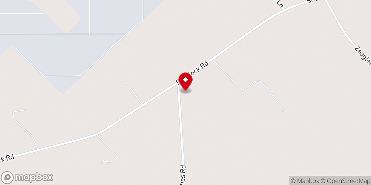 Map showing location of East Bethel Methodist Church