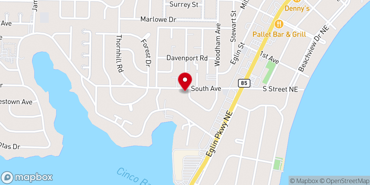 Map showing location of Church of Christ - Emerald Coast