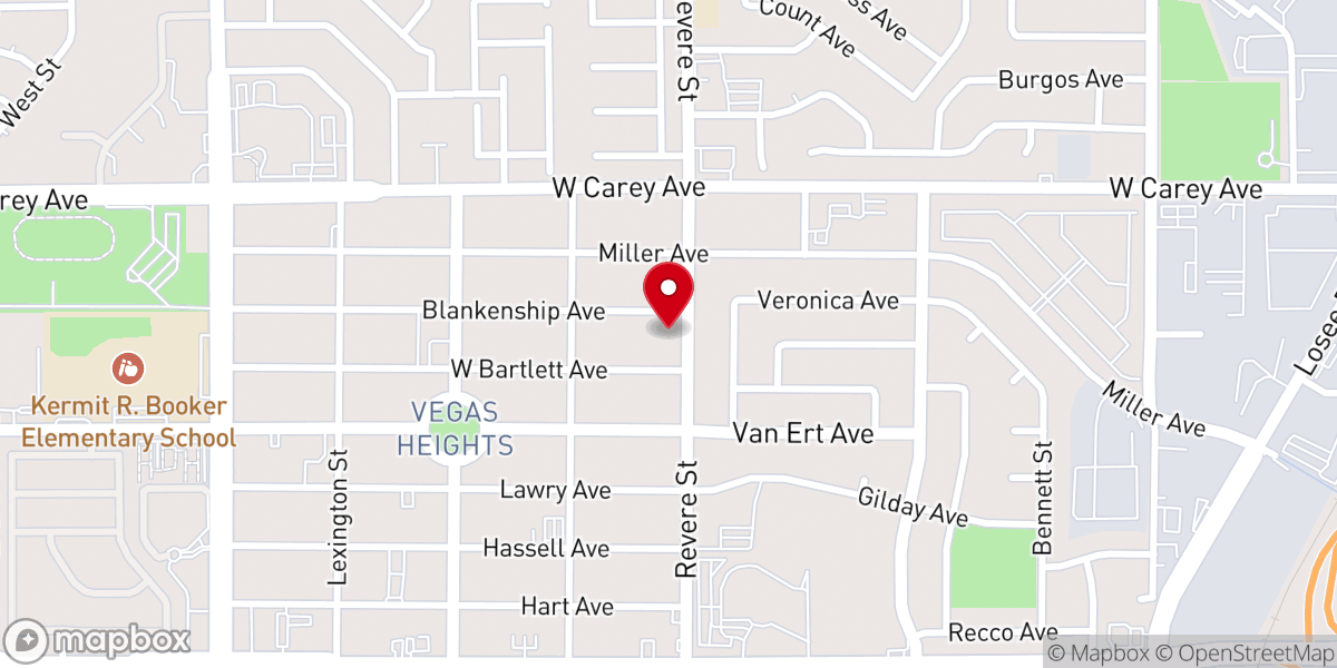 Map showing location of Grace Immanuel Baptist Church