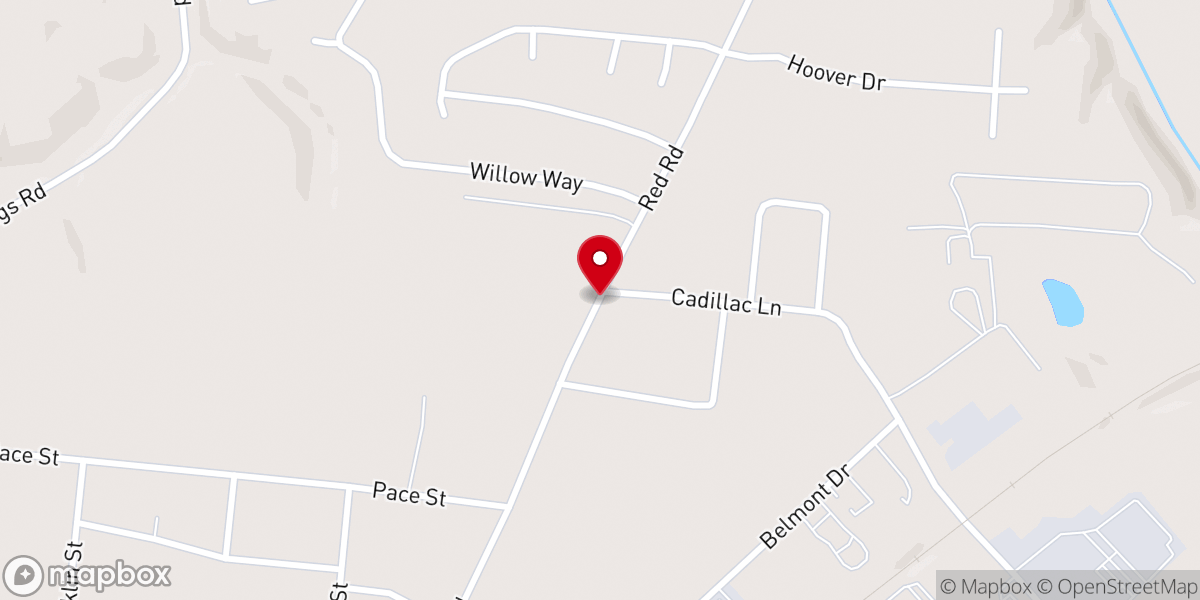 Map showing location of McMinnville Congregational Methodist Church