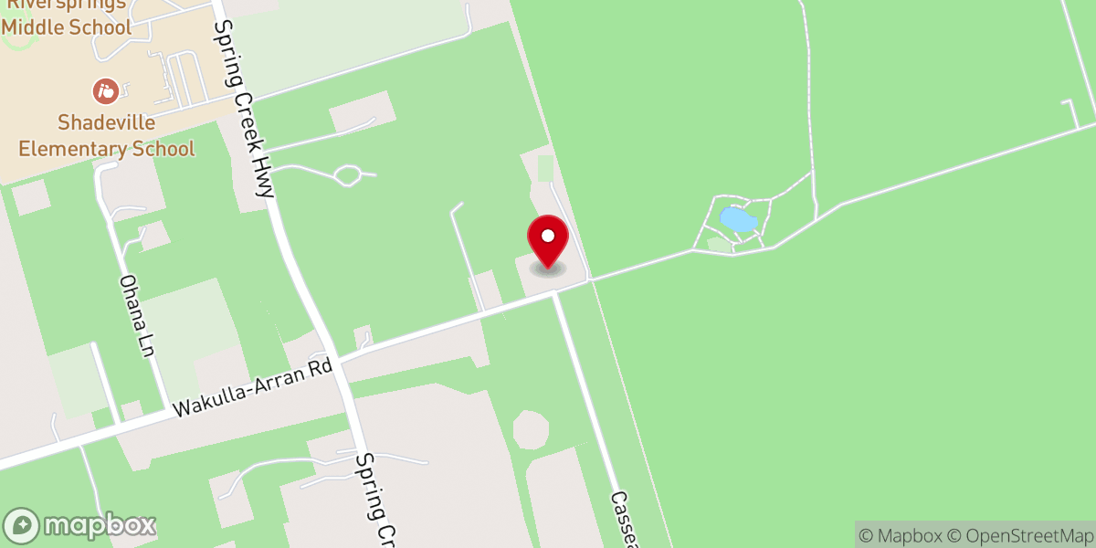 Map showing location of Little Salem Primitive Baptist