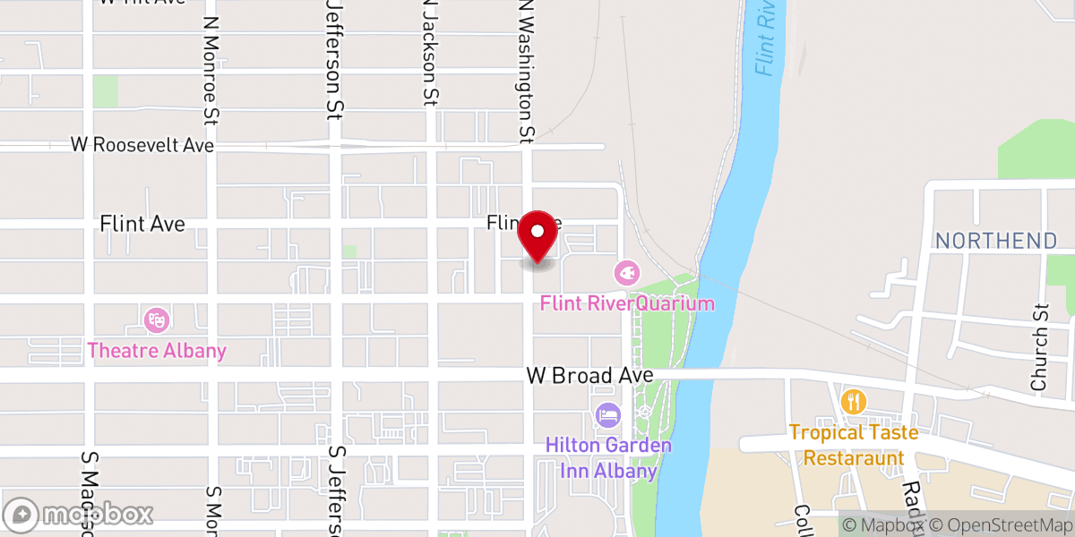 Map showing location of WellSpring Revival Center