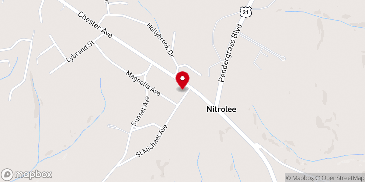 Map showing location of St Michael Catholic Church