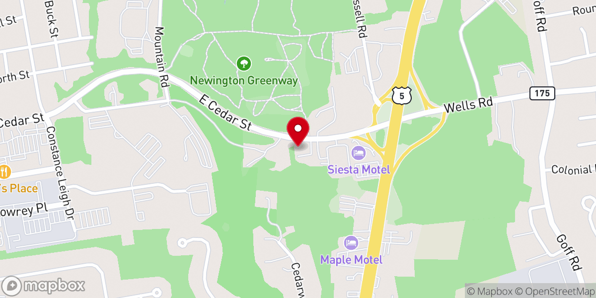 Map showing location of Newington Gospel Hall