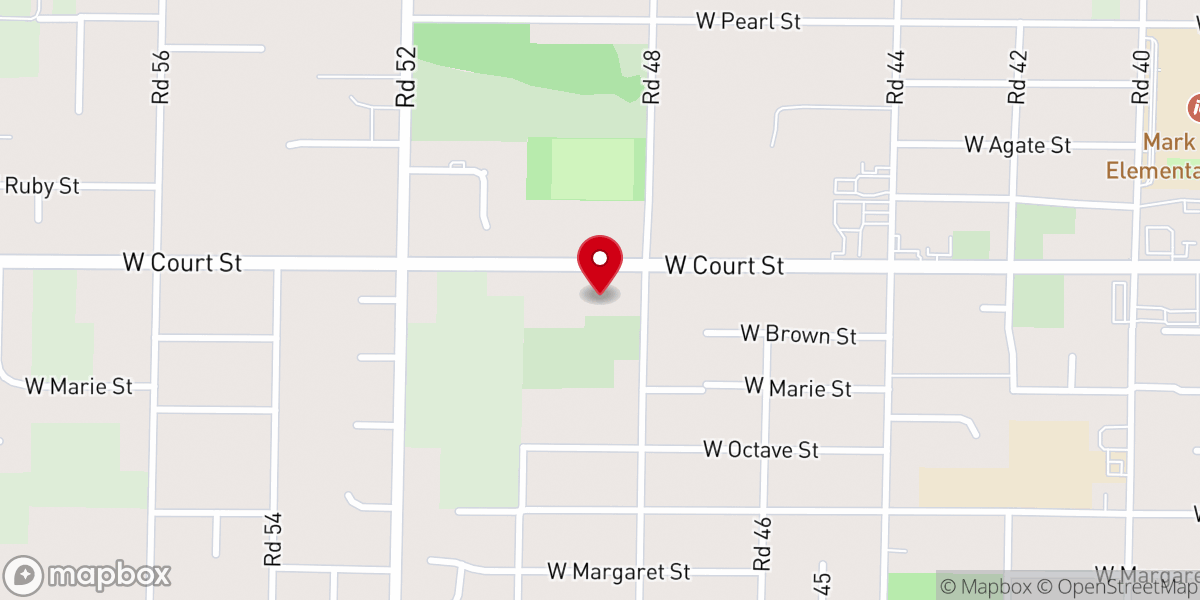 Map showing location of Iglesia De Cristo CCZ Llamada Final Tri- Cities