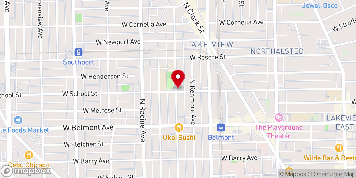 Map showing location of Resurrection Lutheran Church