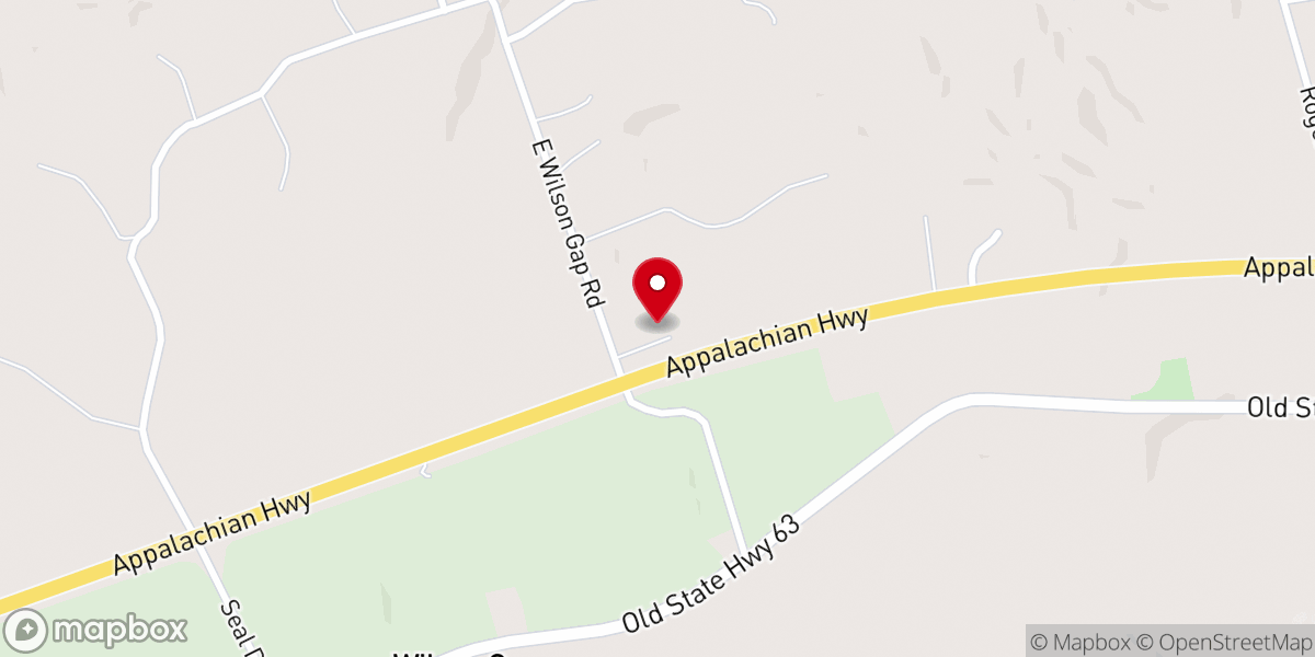 Map showing location of Speedwell Freewill Baptist Church