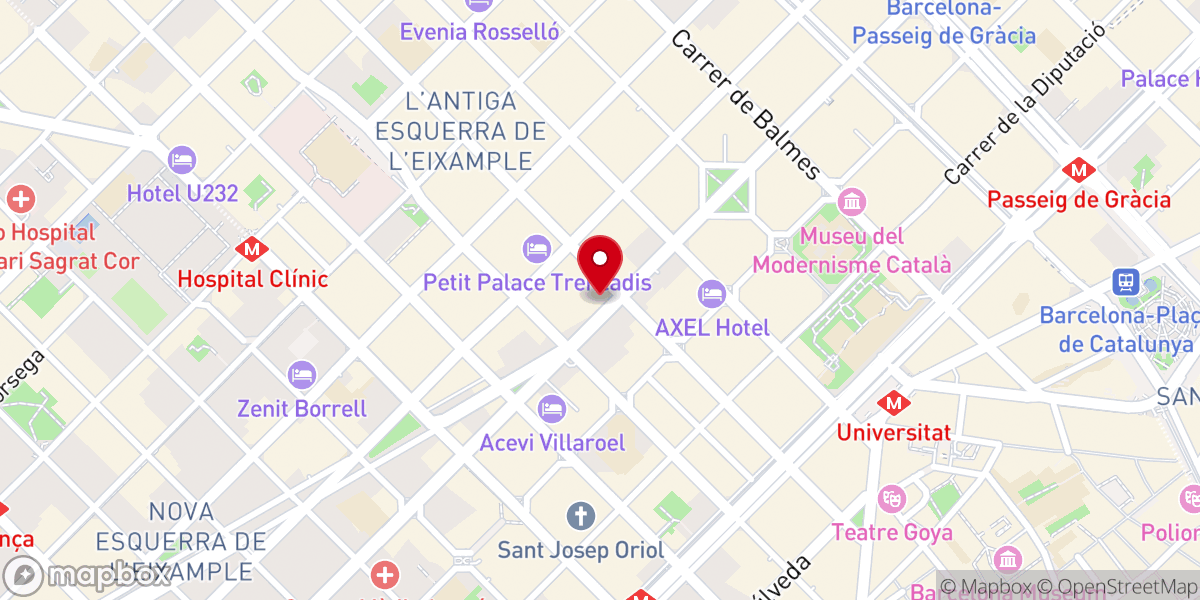 Map showing location of Iglesia Ortodoxa de Serbia