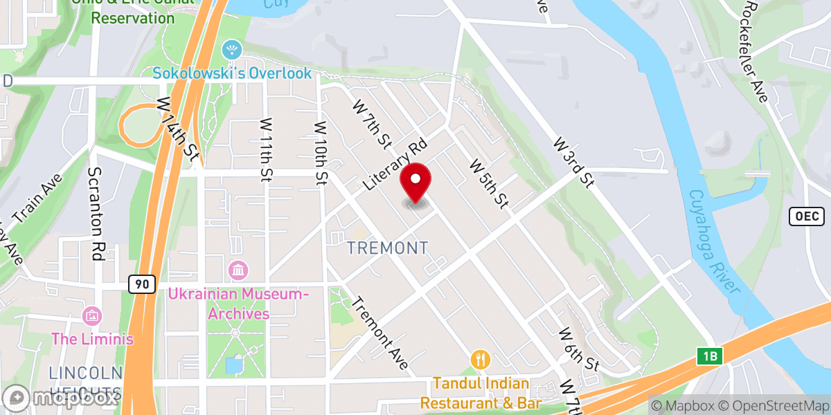 Map showing location of Sts. Peter & Paul Ukrainian Catholic Church