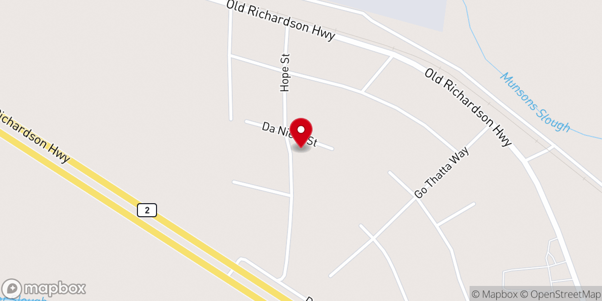 Map showing location of Moose Creek Baptist Church