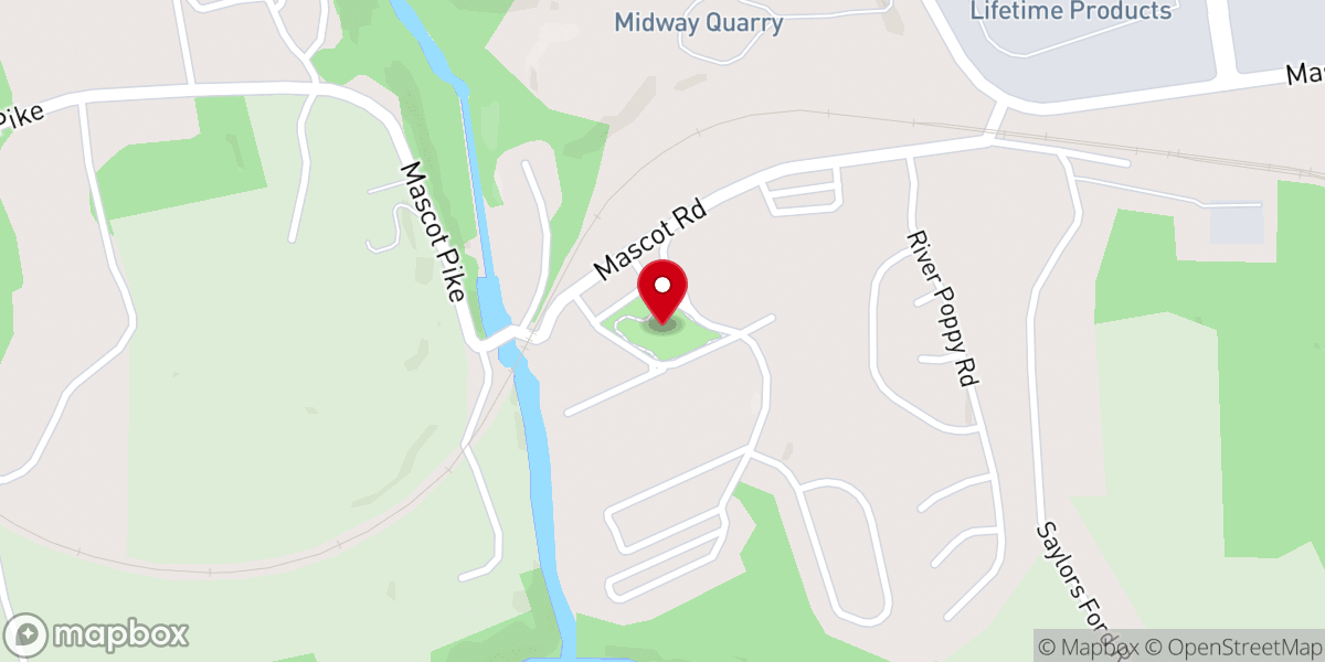 Map showing location of Mascot Park