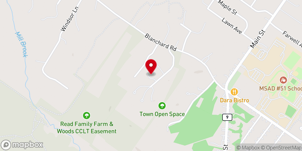 Map showing location of Tuttle Road Community Church