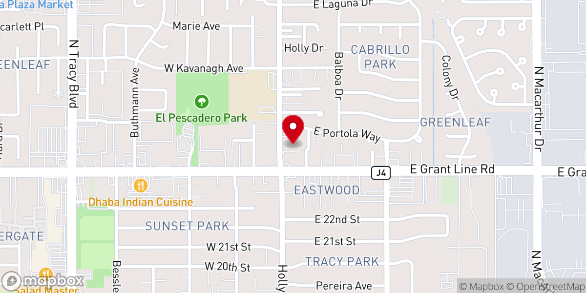 Map showing location of Light Church Tracy