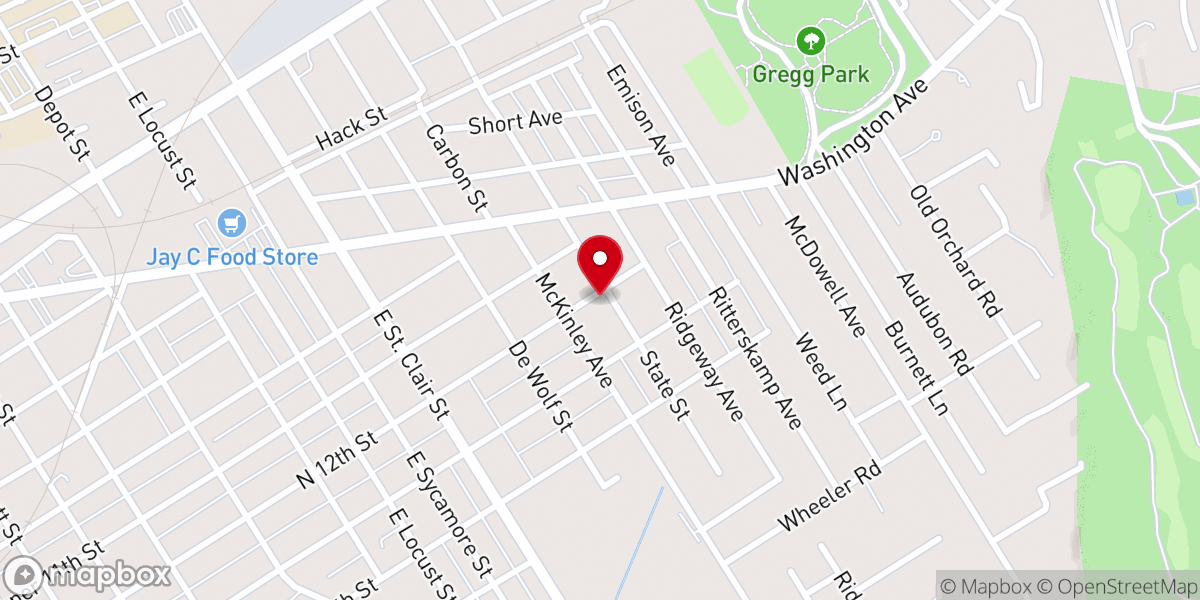 Map showing location of Victory Community Church Vincennes