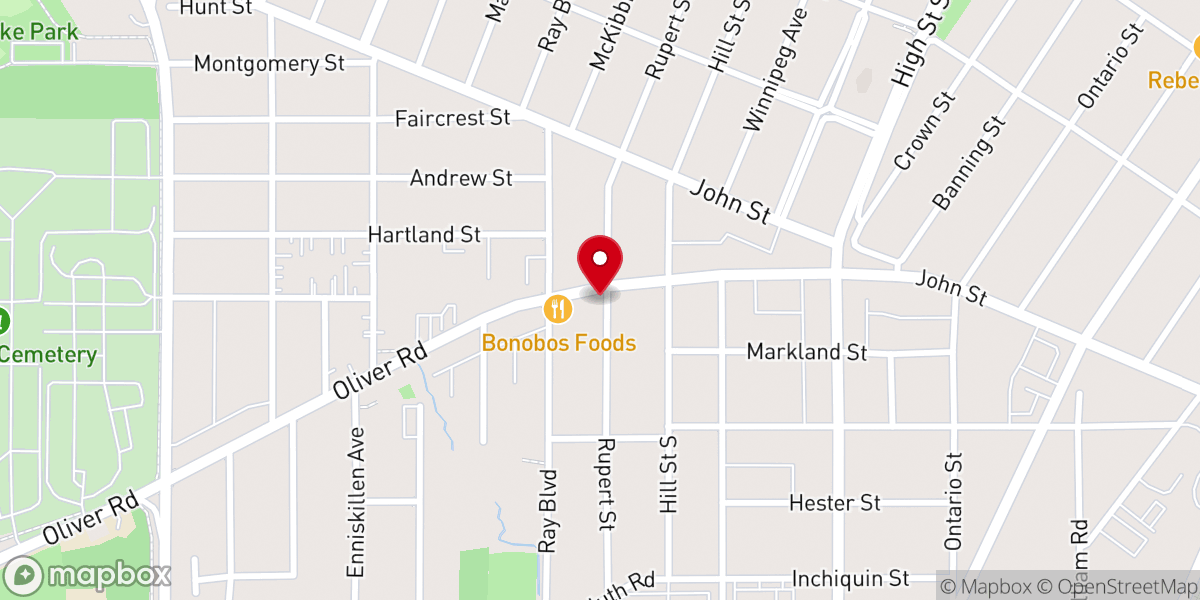 Map showing location of Croatian Catholic Parish Rectory