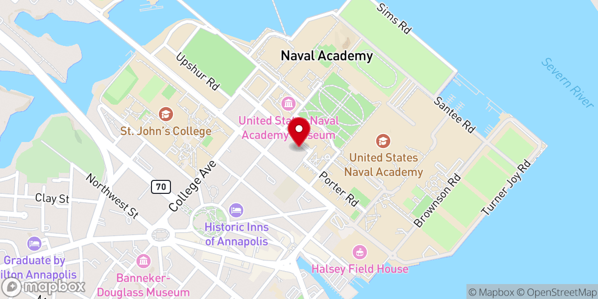 Map showing location of Baptist Collegiate Ministry
