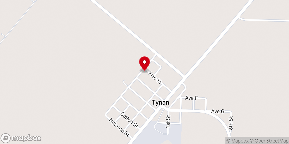 Map showing location of St. Francis Xavier Mission Church