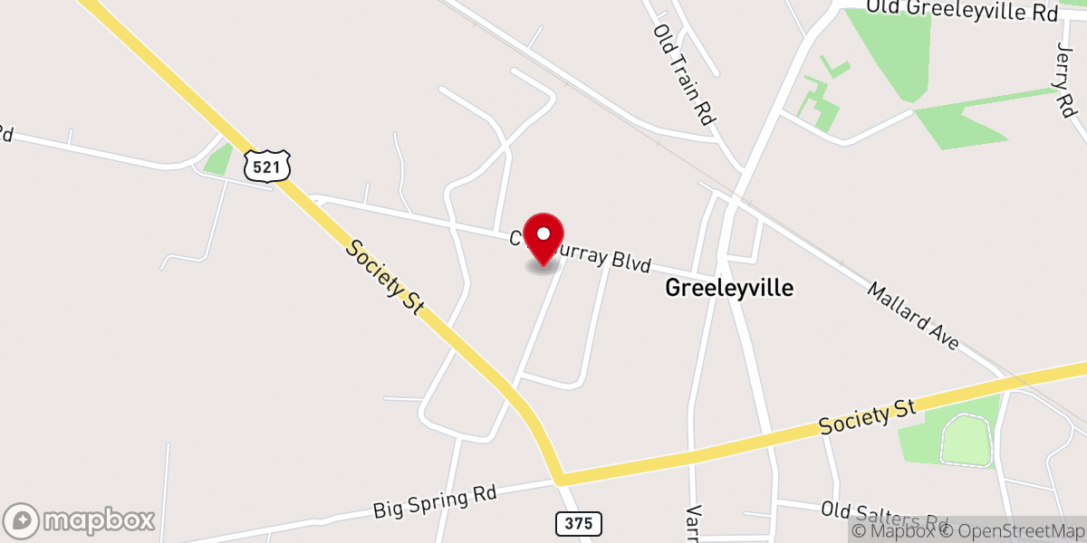 Map showing location of Good Hope Baptist Church