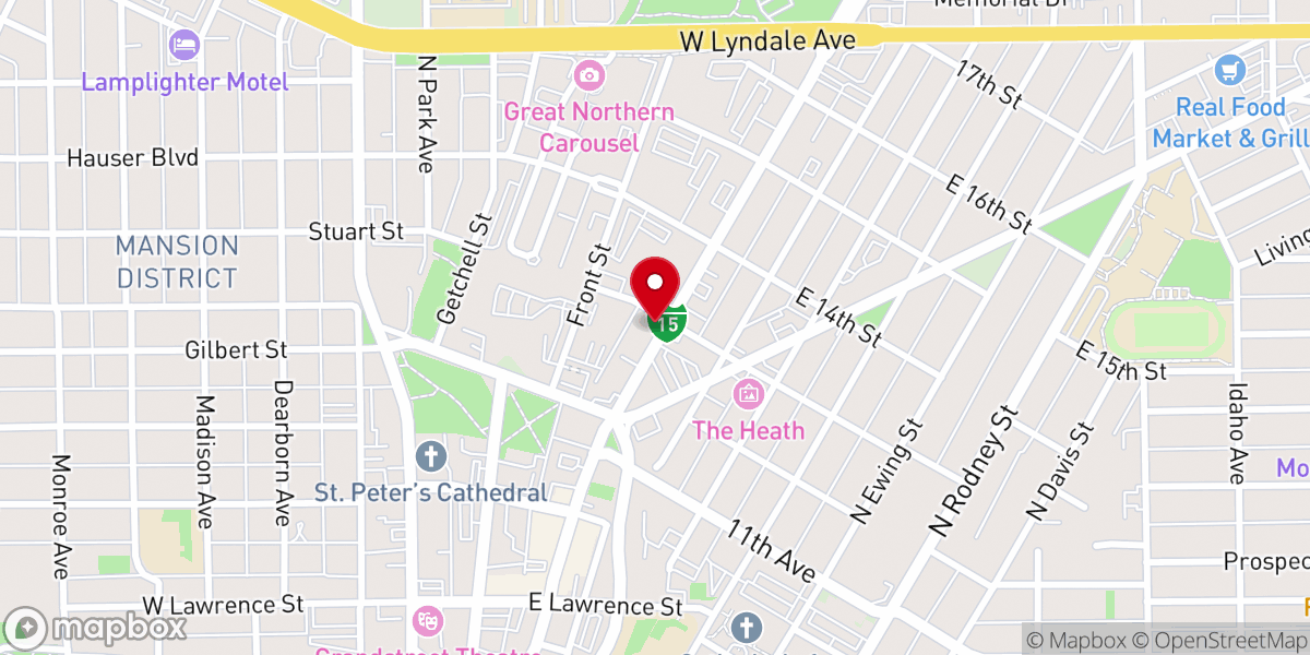 Map showing location of Center For Catholic Life
