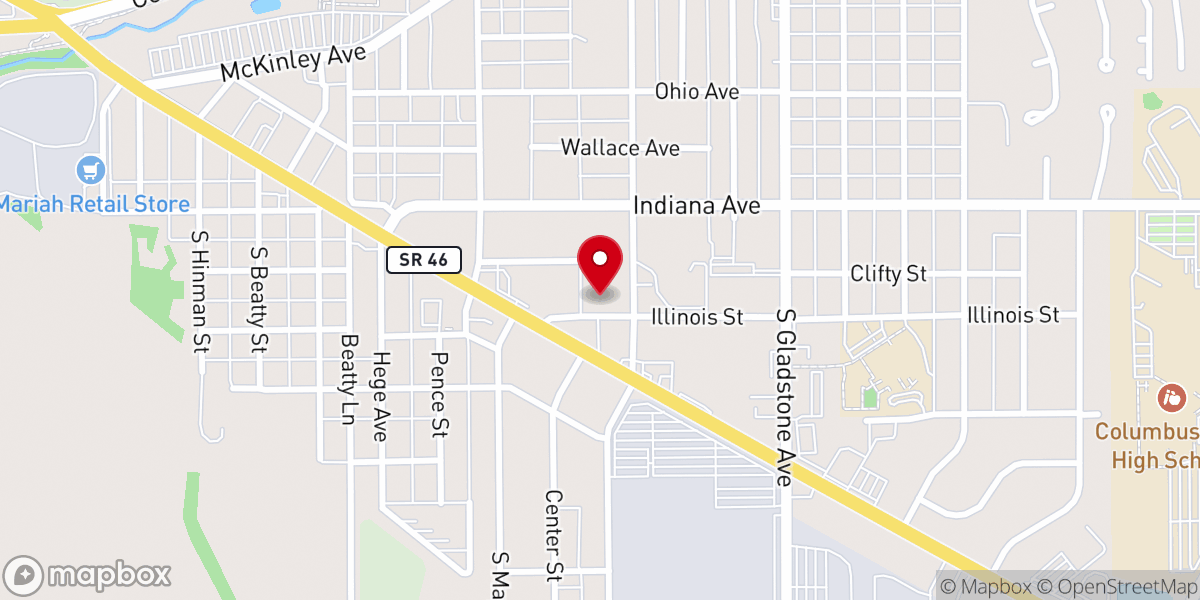 Map showing location of Revival Tabernacle