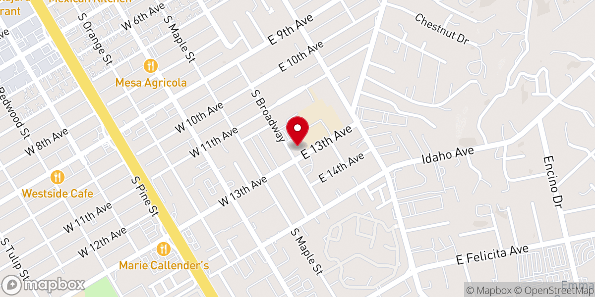 Map showing location of St Mary Catholic Church
