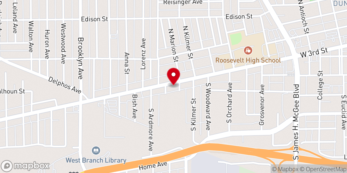 Map showing location of Living Word of Faith