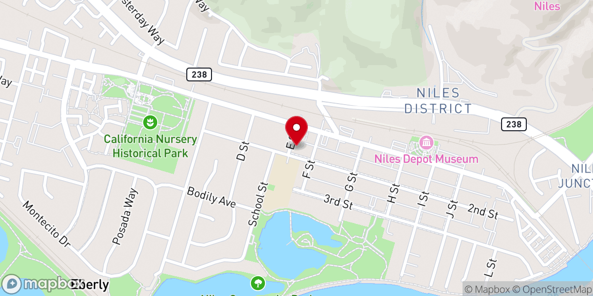 Map showing location of Liberty Church International
