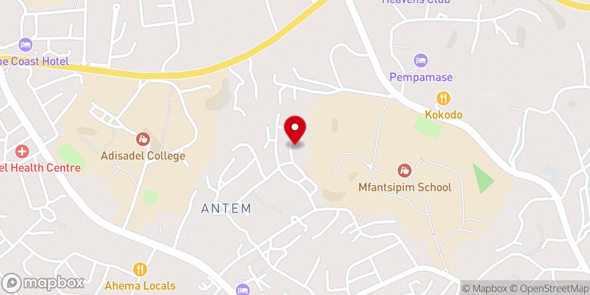 Map showing location of International Christian Life Cathedral, Grace House