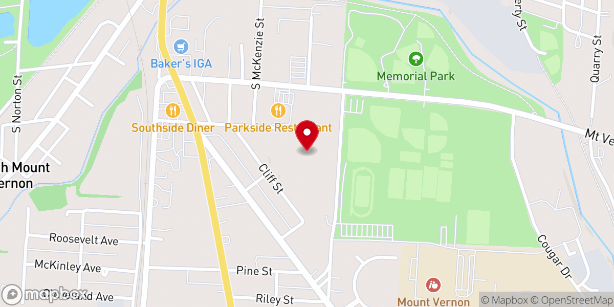Map showing location of Lifepoint Church - Mount Vernon