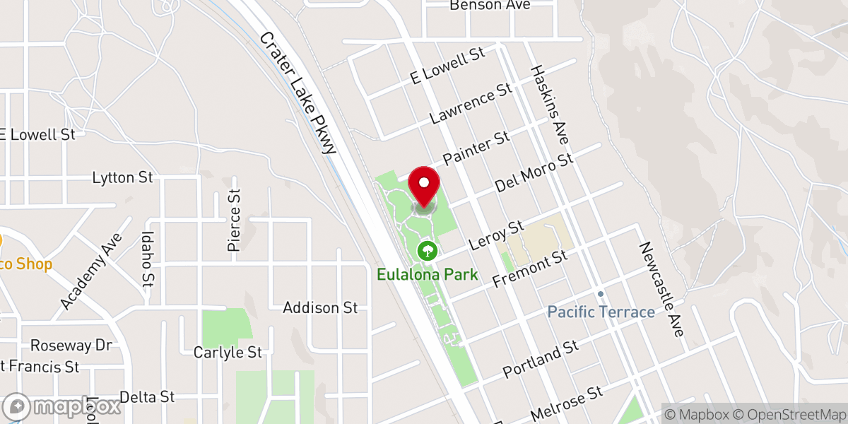 Map showing location of Eulalona Park