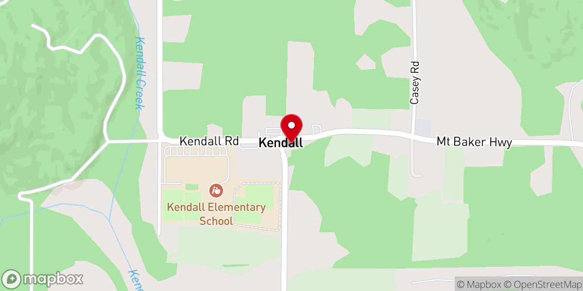 Map showing location of Kendall Chapel