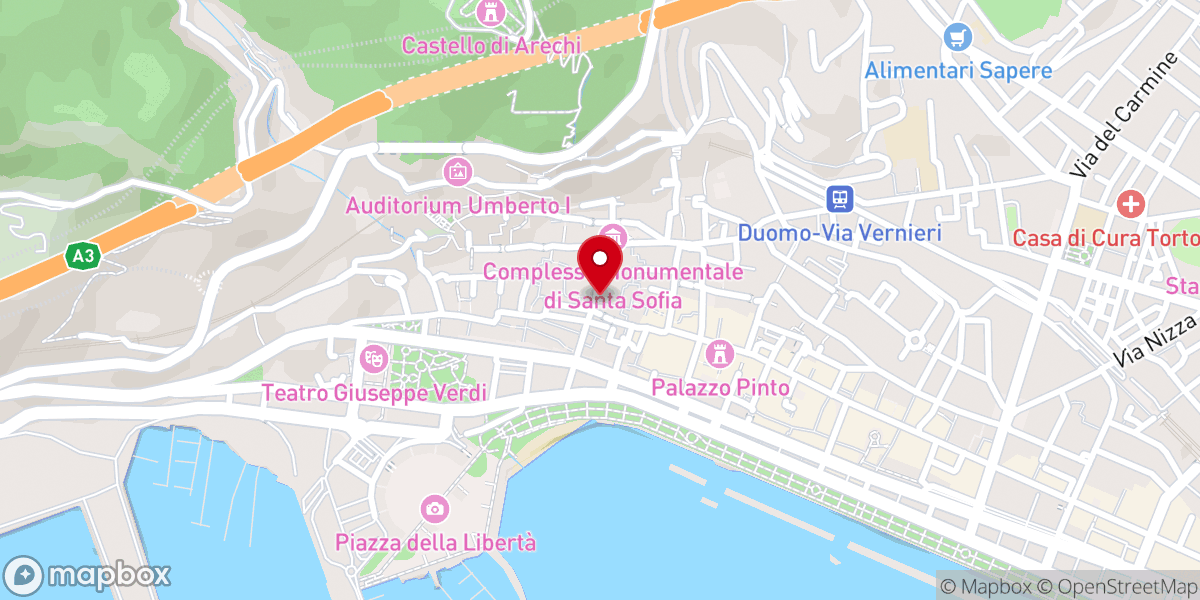 Map showing location of Chiesa di San Matteo Minore