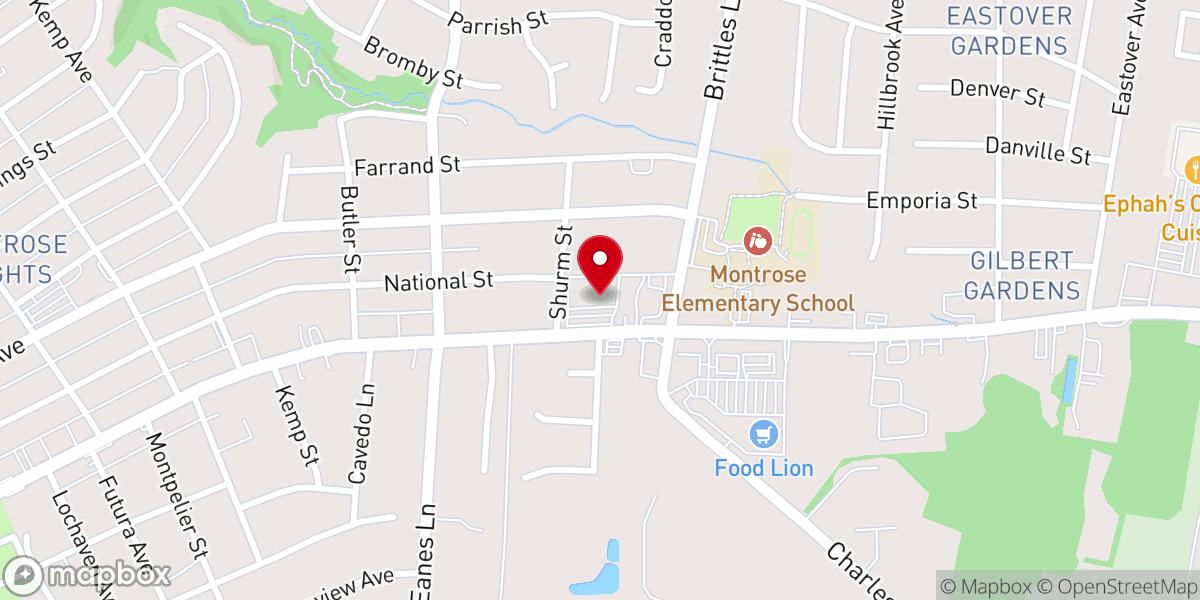 Map showing location of Elohim Christian Outreach Center