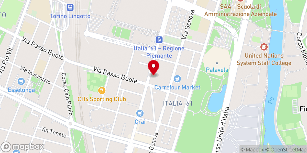 Map showing location of Chiesa Parrocchiale dell'Assunzione di Maria Vergine - Lingotto