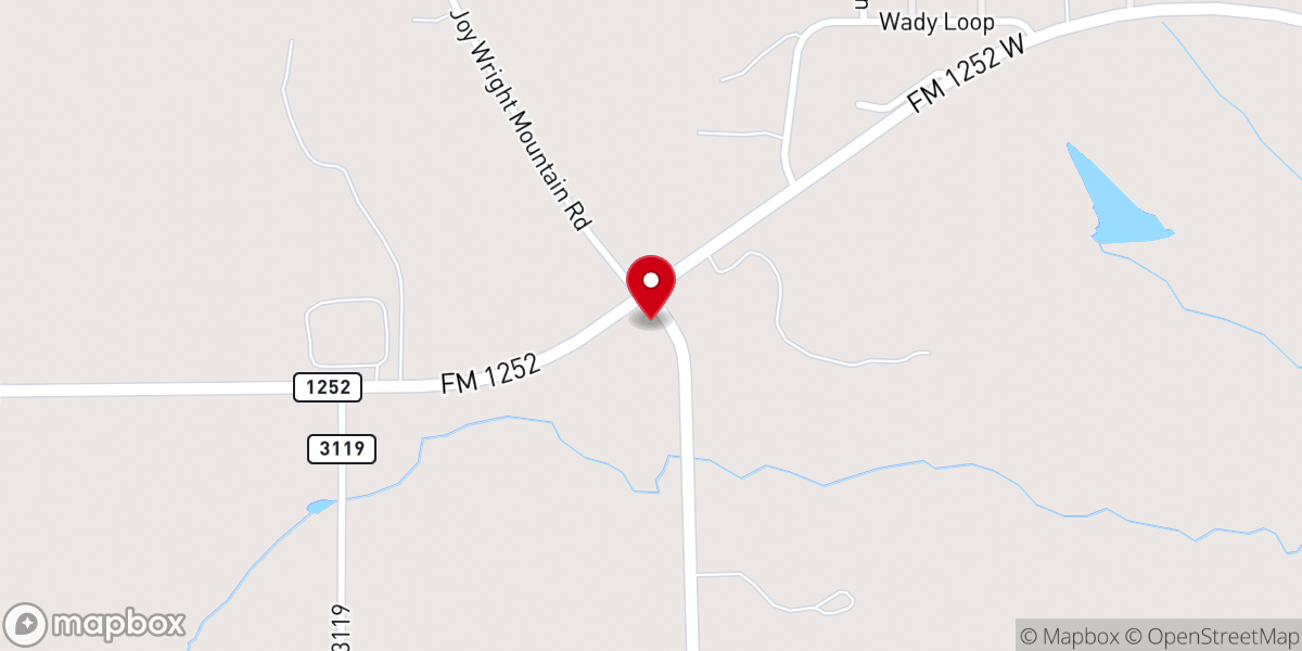 Map showing location of Renewed Life Baptist Church