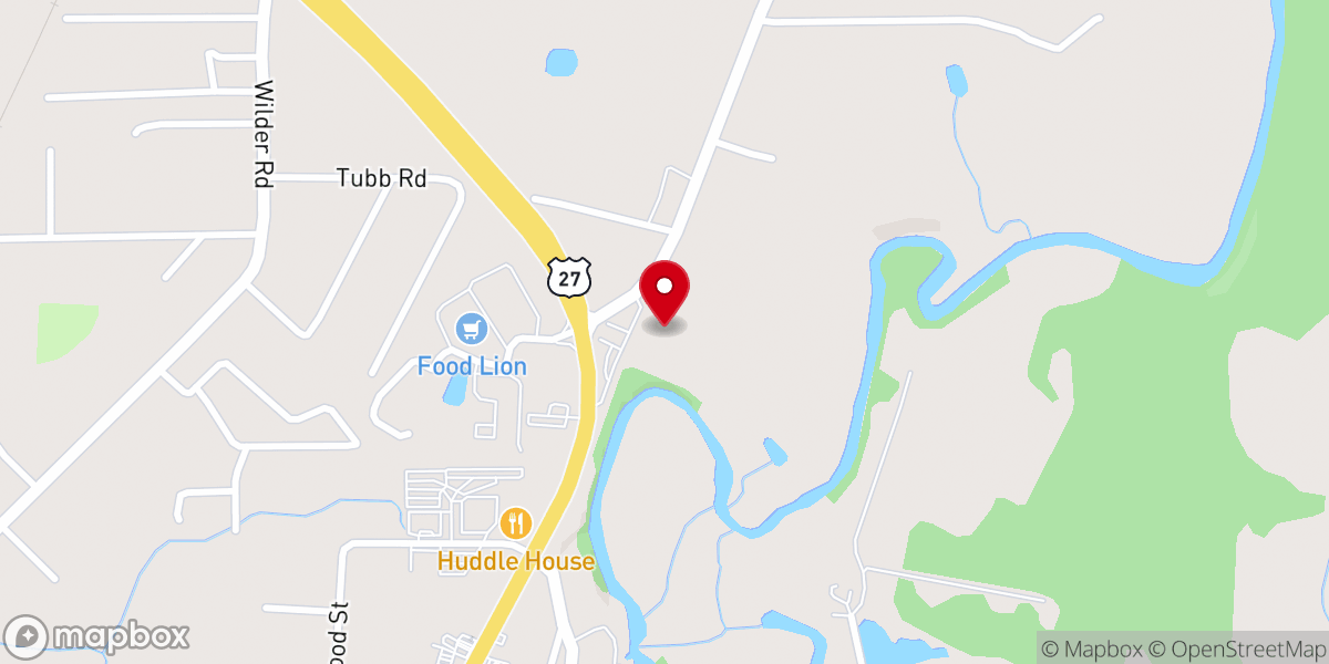 Map showing location of Covenant Life Worship Center - Food Distribution Center